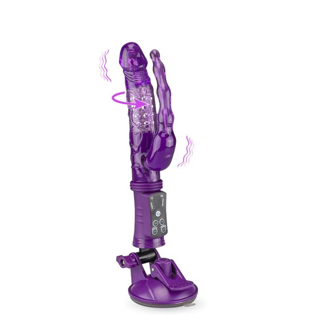 Vibro rabbit plug anal à ventouse violet Love And Vibes ...