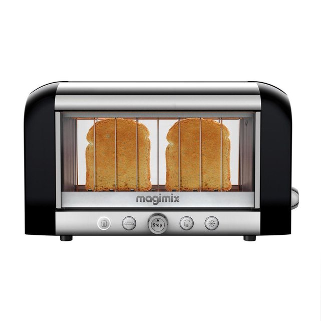 Grille pain toaster vision 11541 noir Magimix | La Redoute ancien grille pain ouverture latérale