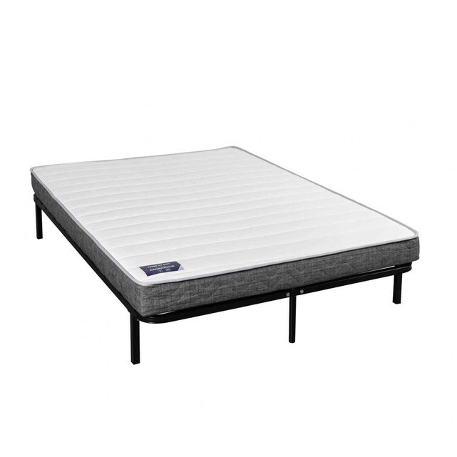 Matelas Latex Cadre A Lattes Pieds Blanc Terre De Nuit La Redoute