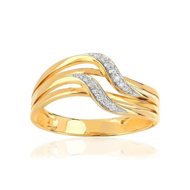 bague or 375 2 tons diamant bague or 375 2 tons diamant