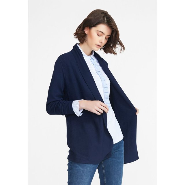Veste en maille col châle bleu Peter Hahn | La Redoute Peter Hahn Le blazer en jersey imprimé, manches 34 noir