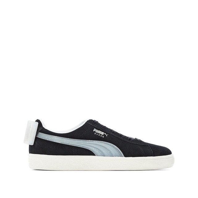 puma suede bow noir