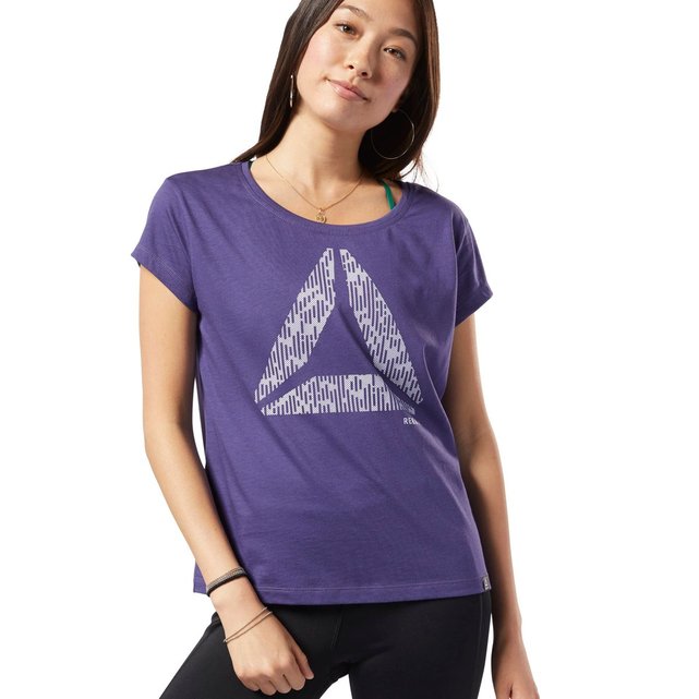 reebok t shirt femme violet