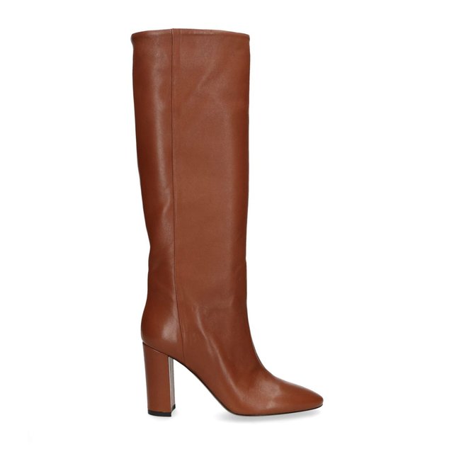 bottes marron talon haut