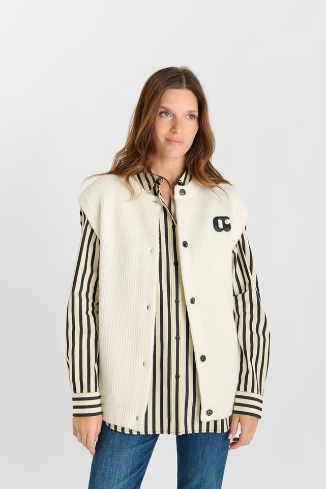 Gilet Le Temps Des Cerises Taille 36 – 100% Coton Gris, Neuf Sans étiquette