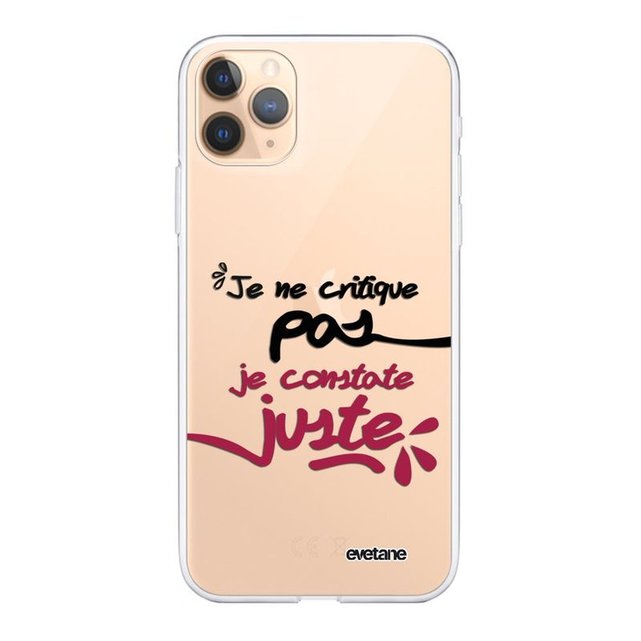Coque 360 apple iphone 11 pro max 360 intégrale transparente je constate juste ecriture tendance