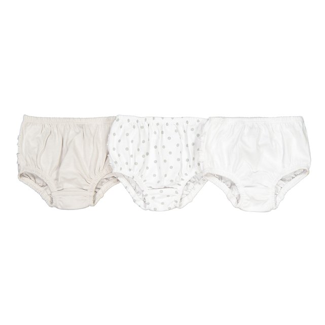 La Redoute Collections Bambina Confezione da 3 Culotte con Volants 0 Mesi 3