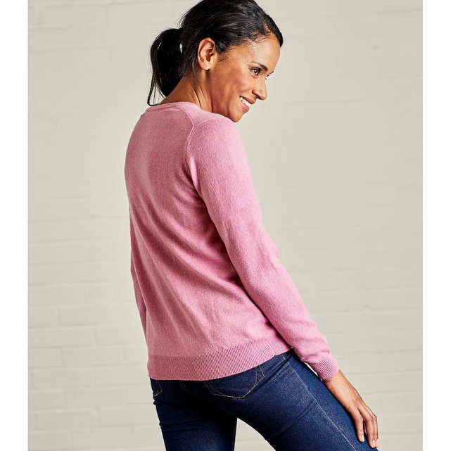 En Pull Cachemire Mérinos Rond À Et Col EDIHW2Ye9