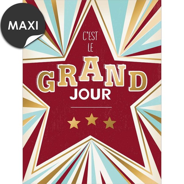 Grande Carte Anniversaire C Est Le Grand Jour Rouge Draeger Paris La Redoute