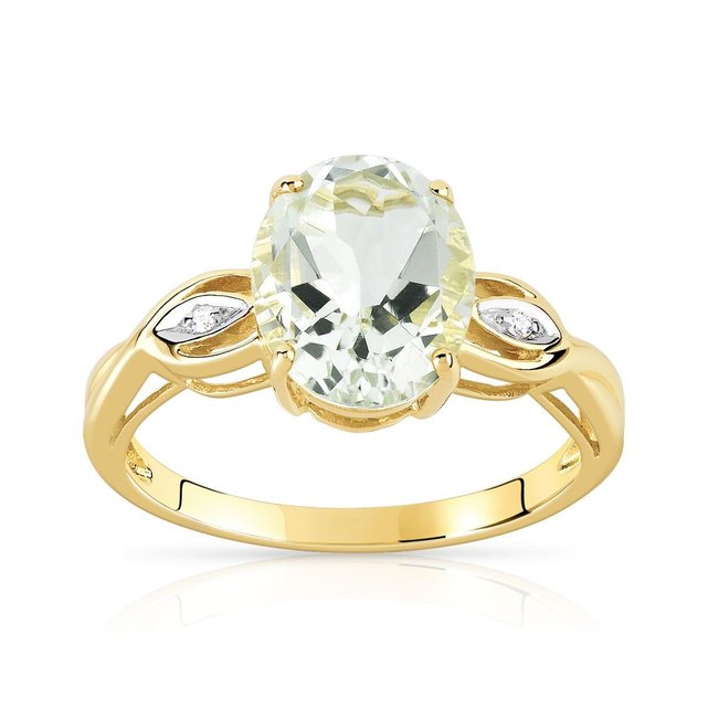 bague or quartz vert bague or quartz vert