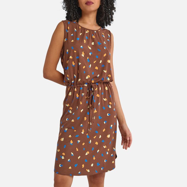 Robe courte, sans manches imprimé graphique La Redoute ...