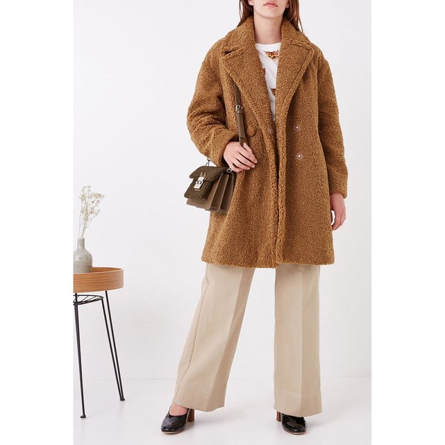 Manteau ample bouclette minno camel Paul And Joe Sister | La Manteau ample femme | La Redoute