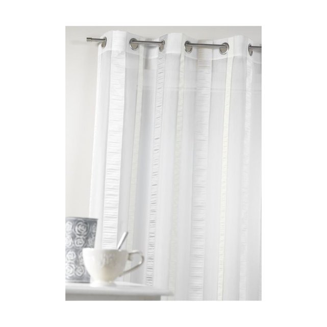 Voilage en organza à rayures verticales gris Home Maison | La Redoute Voilage en organza à rayures verticales gris Home Maison | La Redoute