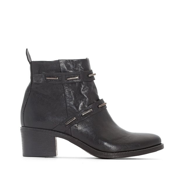 Fnyl Leather Ankle Boots