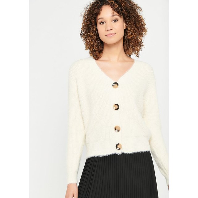  Cardigan  avec  gros boutons  blanc Lolaliza La Redoute