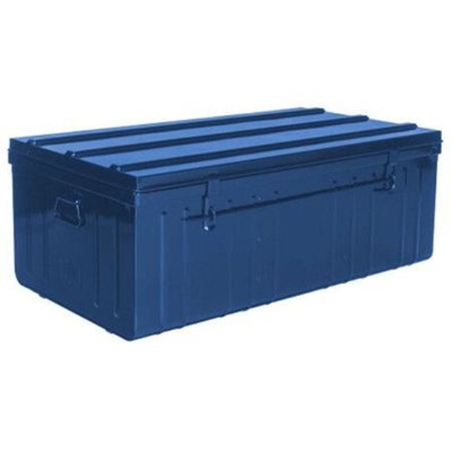 Malle De Rangement En Metal Bleu 225 Litres Bleu Pierre Henry La