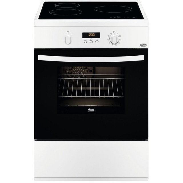 Fci6560pwa cuisinière avec un four électrique 60 cm 56 l blanc Faure La Redoute