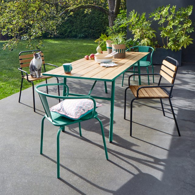 Oblice Metal Garden Chair Set Of 2 La Redoute Interieurs Oblice Metal Garden Chair Set Of 2 La Redoute Interieurs