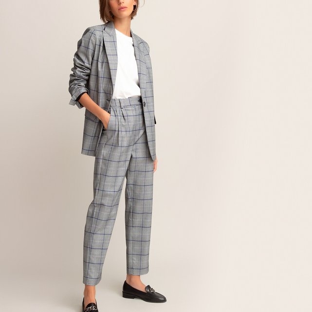 Glencheck-Hose, Slim-Fit  LA REDOUTE COLLECTIONS image 0