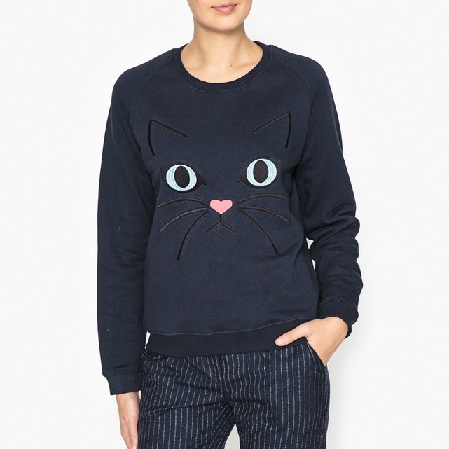 Свитшот с рисунком кошки ZECAT Свитшот с рисунком кошки ZECAT