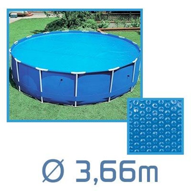 Bâche à Bulles Ronde 366m ø 180 Microns Pour Piscine Intex Ou Autre