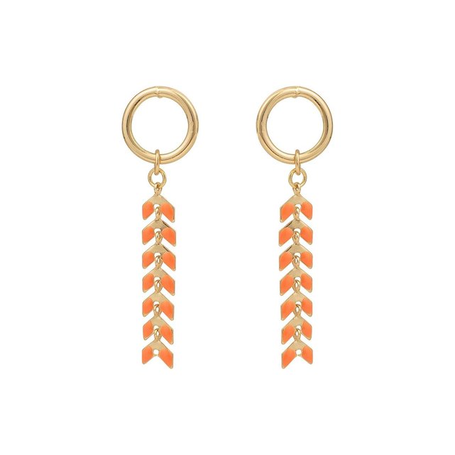 boucles d'oreilles pendantes orange boucles d'oreilles pendantes orange
