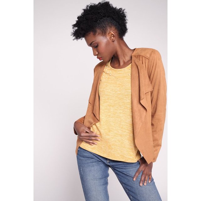 Veste cintrée à pans Cache Cache | La Redoute Veste ajustée et cintrée beige femme | Cache Cache
