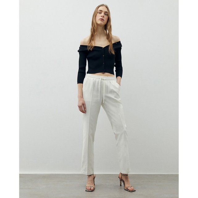 Pantalon Fluide Lin Sfera La Redoute