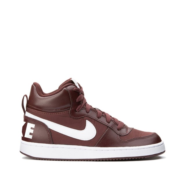 burgundy nike high tops