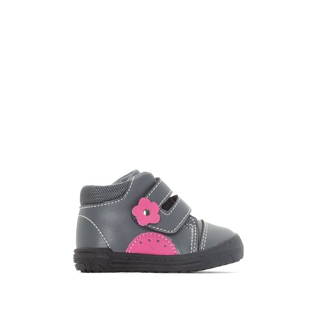 Touch 'N' Close Ankle Boots with Flower Detail