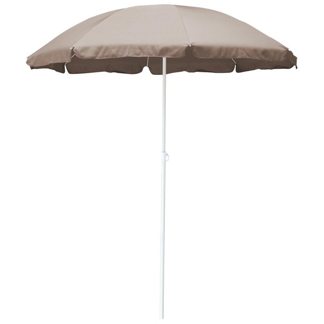 Parasol en aluminium et fibre de verre 180 cm alizé taupe ...
