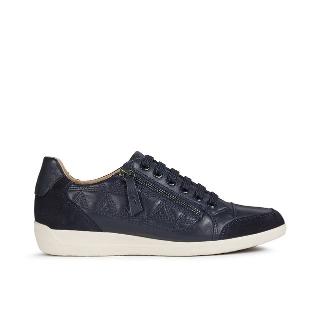Myria leather trainers navy blue Geox 