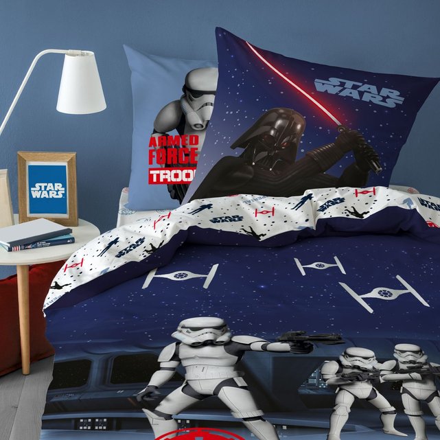 Housse de couette + taie d'oreiller stormtrooper bleu Star Housse de couette + taie d'oreiller stormtrooper bleu Star