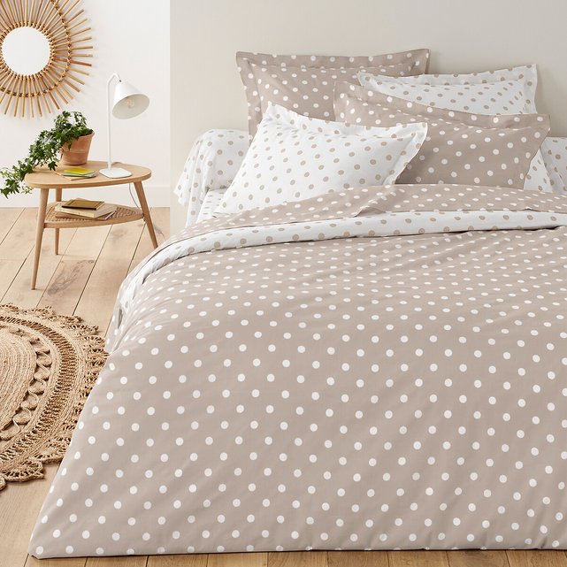 Clarisse Polka Dot Cotton Duvet Cover La Redoute Interieurs La