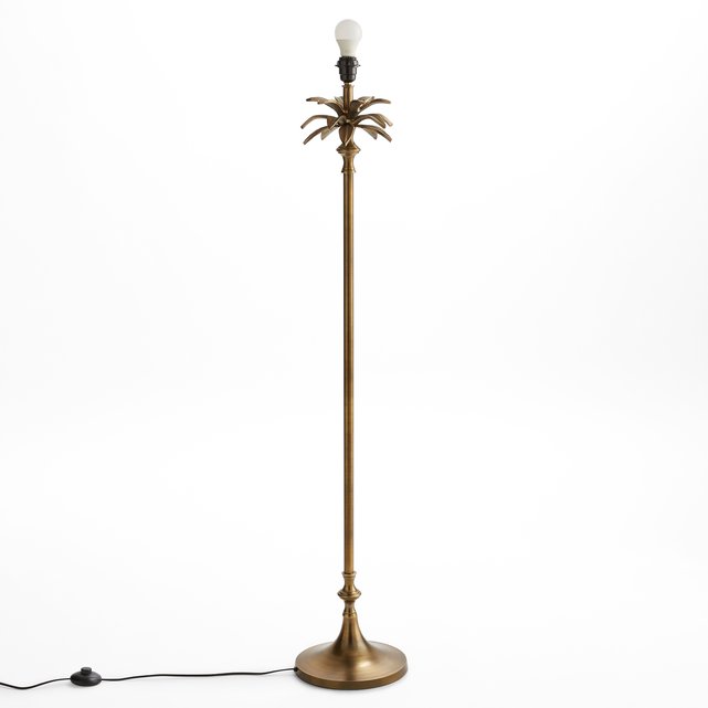 Yvor Palm Tree Floor Lamp Base Aged Brass La Redoute Interieurs Yvor Palm Tree Floor Lamp Base Aged, Brass Palm Tree Floor Lamp