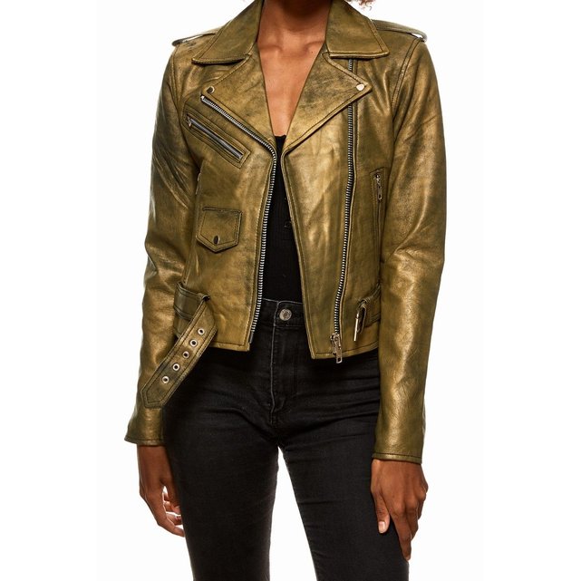 Perfecto cuir new arrivals femme la redoute