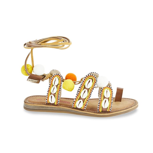 Sandales gapita tan multico Les Tropeziennes Par M Belarbi La Redoute Sandales gapita tan multico Les Tropeziennes Par M Belarbi La Redoute