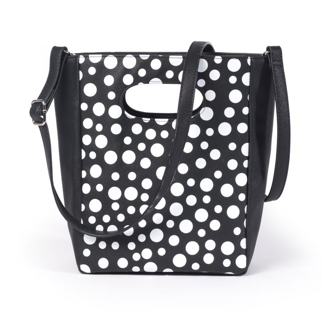 Polka Dot Handbag Black Dots La Redoute Collections Polka Dot Handbag La Redoute Collections Image 0