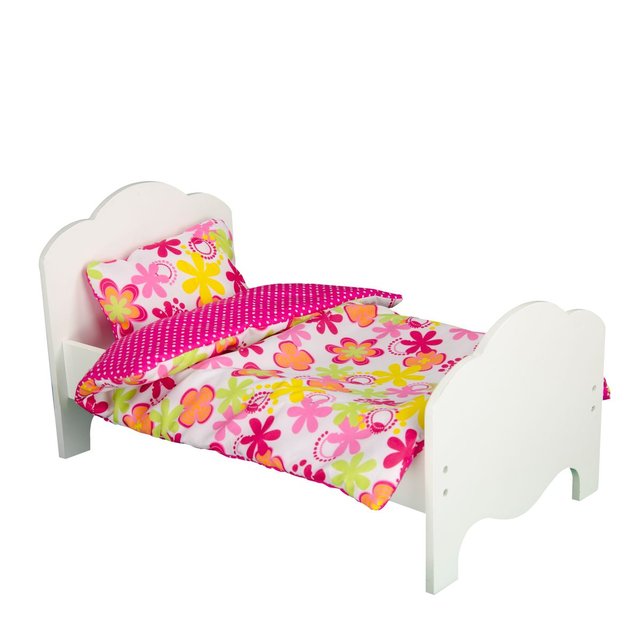 Draps De Lit De Poupee Little Princess Blanc Olivia S Little World La Redoute