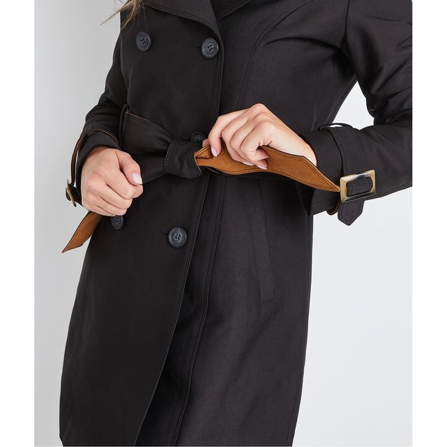 Trench mi long à capuche Grain De Malice | La Redoute Trench mi long à capuche femme BEIGE CLAIR Grain de Malice