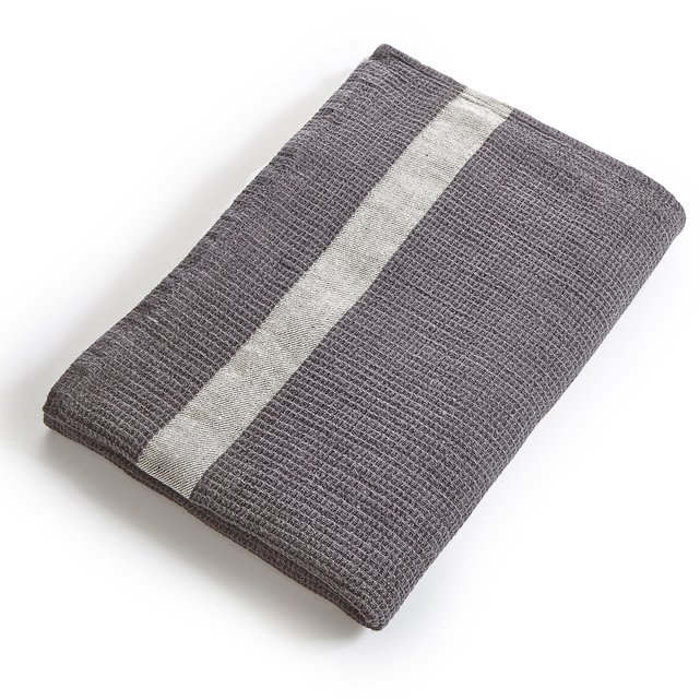 Dactyle 100% linen waffle-weave tea towel , charcoal grey, Am.Pm | La ...