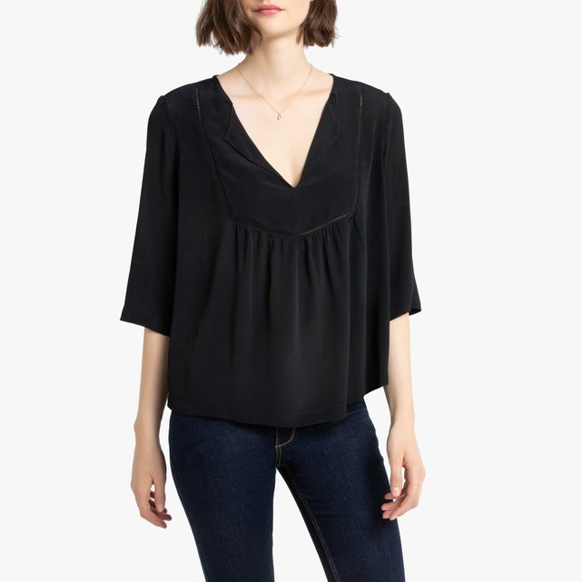 peasant sleeve blouse