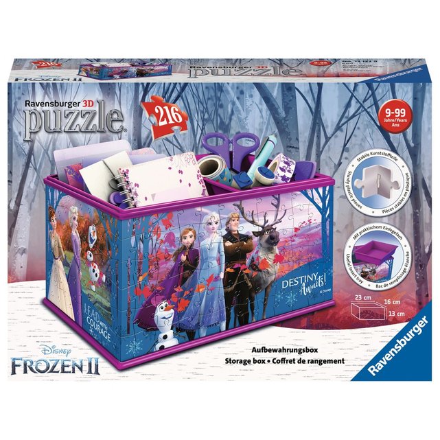 Puzzle 3d Boite De Rangement Disney La Reine Des Neiges 2