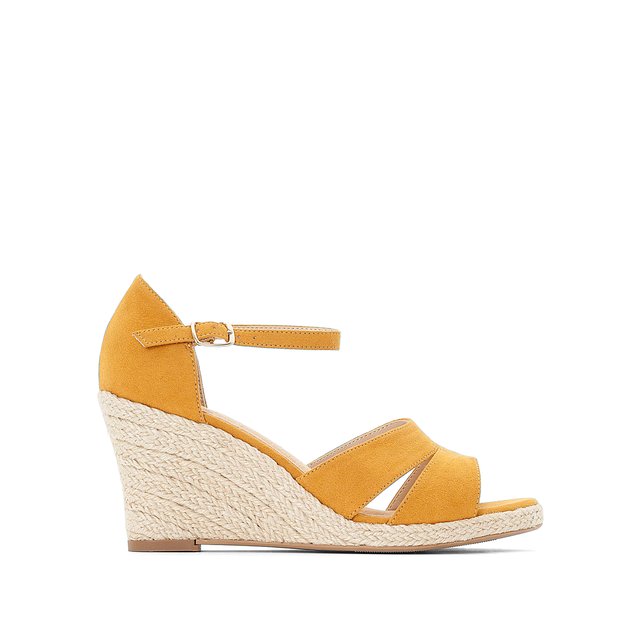 orange wedge espadrilles