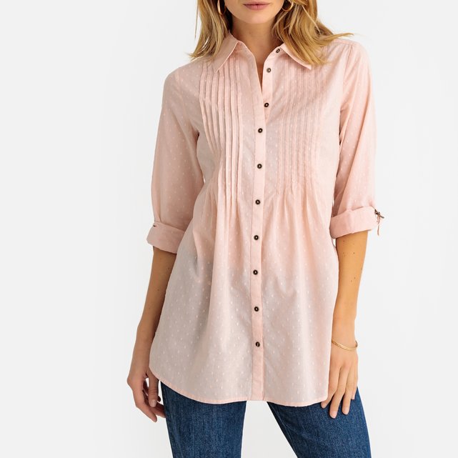 Cotton dotted swiss tunic Anne Weyburn La Redoute