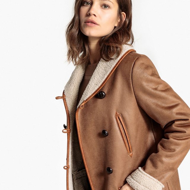 Caban texturé roux La Redoute Collections | La Redoute