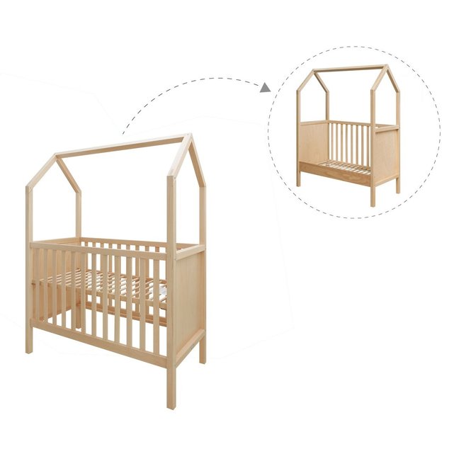 Lit Bebe My First House Naturel Bopita La Redoute
