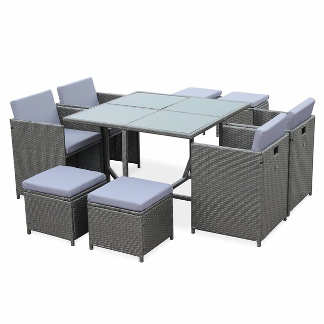 Ensemble Salon 3137 salon de jardin cubo gris table en r 233 sine tress 233 e 4 224 8 Ensemble Salon 3137 salon de jardin cubo gris table en r 233 sine tress 233 e 4 224 8