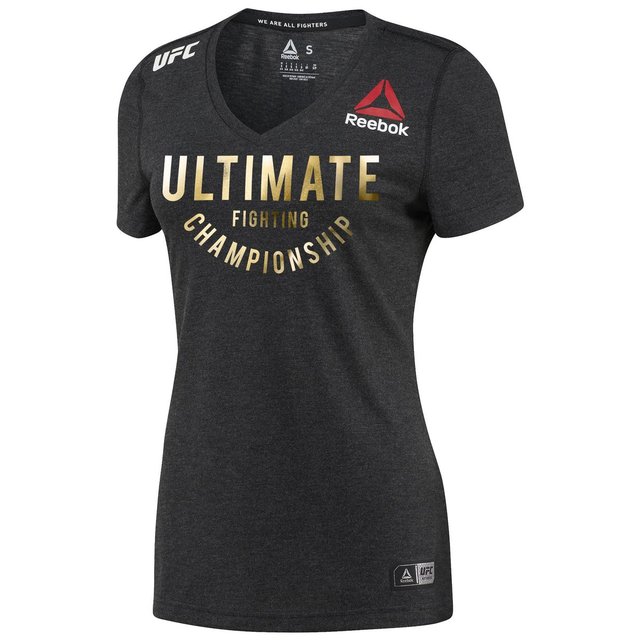 t shirt ufc reebok femme marron