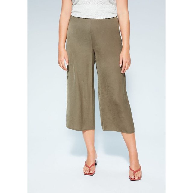 Jupe-culotte fluide marron moyen Violeta By Mango | La Redoute